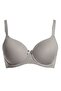 Women's Gray Ribbed Non-Padded Underwire Bra - 2