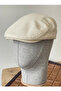 Anthracite, Linen, London Cap, Standard Size Hat with Elastic Back