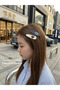 Pinterest 2-Piece Heart Bone Snap Clip - Imported Limited Hair Clip - 6
