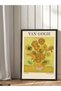 Vincent Van Gogh Sunflowers One Piece Black Wooden Framed Artwork - 3