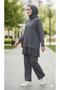 Women's Hijab Clothing Seasonal Modal Fabric Crew Neck Tunic Top and Bottom Set - 5