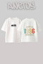 Made 1996 Design Back Printed Cotton White Oversize T-Shirt