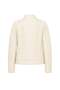White Roman Quilted Zipper Detailed Women's Genuine Leather Coat - 5