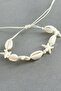 Sea Star Oyster Macrame Rope Bracelet - Cream - 2