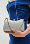 Silver Wavy Women's Evening Dress Wedding Bag