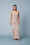 Ajurlu V-Neck Tricot Dress