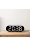 Digital table clock with colorful display, wireless phone charging function