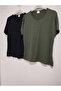 2-Pack, Full Summer Wear, Short Sleeve, Lycra Viscose, Anti-Sweat, No-Show Blouse - 4