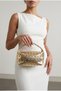 Kate Staple Detailed Mini Women's Hand and Shoulder Bag Gold - 3