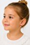 Brass Butterfly Model Gold Color Children's Earrings - 2