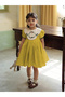 Girls Embroidered Puff Sleeve Dress - 3