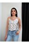 Polka Dot V-Neck Satin Blouse