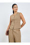 Brown Sleeveless Waistcoat and Pants Co-Ords - 2