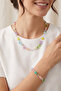 Glass Crystal Soft Necklace Bracelet Set