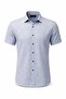 Patterned Short Sleeve Buttoned Linen Shirt - 5