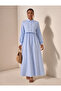 Cepken Detailed Striped Patterned Seasonal Trend Cotton Dress