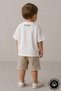 Unisex Crew Neck Ataturk Printed 100% Cotton Oversize T-Shirt Baby-Child - 3