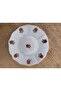6-Person Tea Set – Elegant Red Rose Patterned Porcelain Plate and Slim-Waisted Cup Set, 18 Pieces - 4