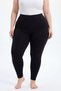 Women's Plus Size Leggings High Waist Cotton Lycra Flexible Comfortable Fit Daily Black