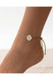 Seashell Anklet, Waterproof Foot Bracelet, Gift Women's Anklet, Adjustable