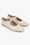 Women's Bless Ecru Skin Elastic Sports Ballerinas - 4