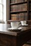 İnci 6-Person Porcelain Silver Coffee Cup Set - 90 ml - 2