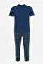 Unlimited Lights %100 Cotton Men's Short-Sleeved Pajama Set - 5