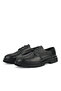 , Men's Genuine Leather Shoes 161423Z138 Black - 5
