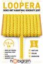 Yellow Loopera Dense Knit Embossed Decorative Ribbon – Premium Handcrafted Ornament 5 Meters