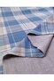 Blue Mint Pomegranate Flower Plaid Knitted Fabric Jacquard Flowy Stretchy Blouse Fabric & Dress Fabric 150X195Cm - 2