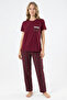 Harmony Siamore Viscose Kısakol Women's Pajama Set - 2