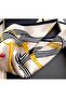 Gold Detailed, Breathable, Pure Silk, Square Scarf 53Cmx53Cm - 3