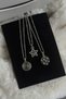 3-Piece Spiral Star Detailed Steel Chain Necklace Set - Spiral Vortex Necklace Set (Rope Bracelet Gift) - 5