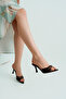 Spr-3791 Thin Heel Buckle Detail Slippers - 4