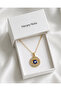 Gold Color Evil Eye Beaded Eye Pendant 316L Stainless Steel Gift - 3
