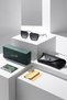 Uv400 Protection Blue Color Gold Detail Square Frame Women's Sunglasses Plg-2130C7 - 2