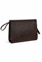Brown Knitted Pattern Women's Portfolio Bag – Stylish Design, Daily & Evening Use Clutch - 2