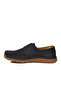 Navy Blue Nubuck Genuine Leather Men's Casual Shoes - 4