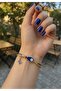 Gold Bracelet with Evil Eye Fish & Butterfly - 3