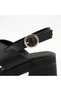 Cross-Strapped Side Buckle Leather High Heeled Ankle Buckle Women's Summer Sandals - 7