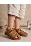 Genuine Leather Anatomical Cork Sole Children's Sandals