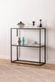 Modern Glass Console Table with Storage - Pre Assembled 31.5” 2-Tier Entryway, Sofa - 4