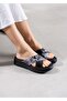 Genuine Leather Women's Cross-Strap Slippers - 2