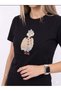 Marrk Muadil Tedy Stone Oversize Black T-Shirt. - 3