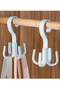 360 Degree Rotating 4-Hook In-Cabinet Hanger for Bags, Scarves, Shawls, Ties Organizer Accessory Hanger - 2