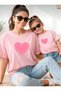 Mother-Daughter Pink Printed T-Shirt [Add 2 Pieces to the Cart for the Team - Offer Applies]