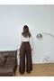 New Season Sweat-Proof 100% Linen Fabric Double Lace-Up Back Elastic Double Buttoned Wide-Legged Wide Led Palazzo Pants - 7