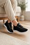 Comfortable Mesh Black Lace-Up Casual Sports Shoes Women's Sneaker White - 4