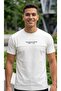 Text Printed Crew Neck 2 Thread 100% Cotton Basic T-Shirt