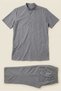 Gray Wide Fit 100% Cotton Muslin Fabric Stand Collar Short Sleeve Men's Hajj Umrah Set Casual Daily Wear - 7
